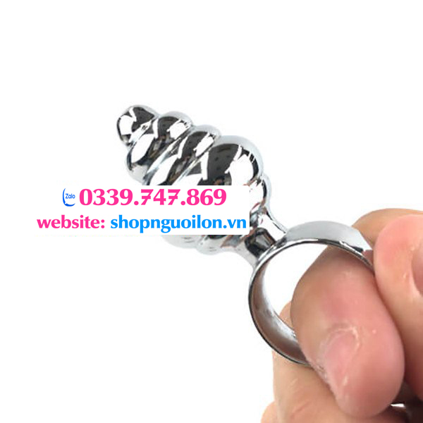 Anal Butt Plug Hinh Xoan Oc Inox Mini 7