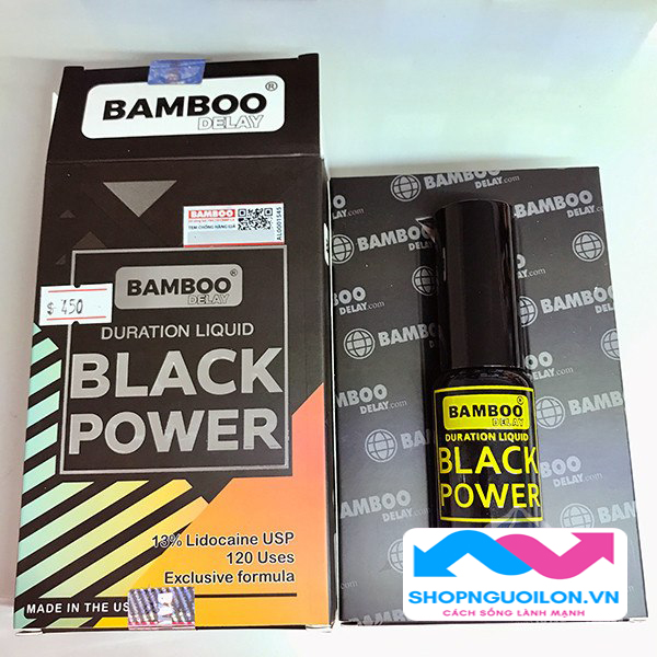 Bamboo Delay Black Power 15ml Chinh Hang