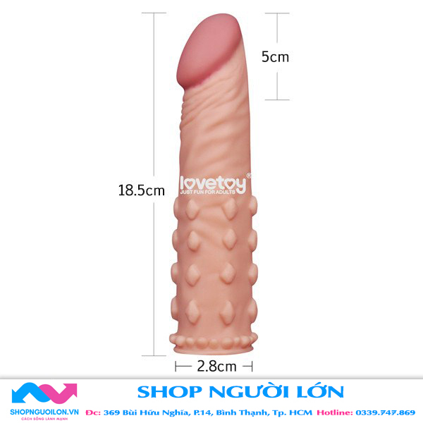 Bao Cao Su Don Den 5 Cm Lovetoy Bi Gai 1