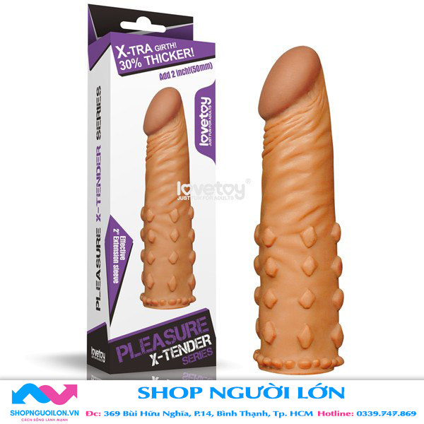 Bao Cao Su Don Den 5 Cm Lovetoy Bi Gai 4 Mau Nau