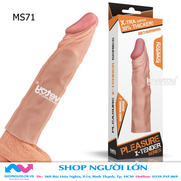 Bao Cao Su Don Den Lovetoy Lam Dai 5cm