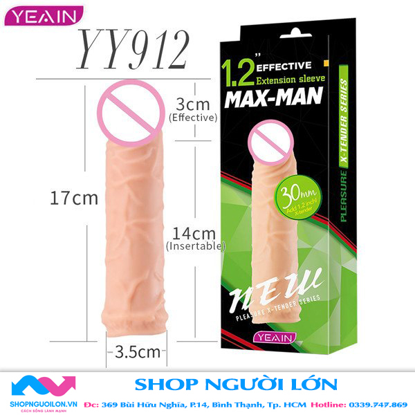 Bao Cao Su Don Den Maxman Style Yy912