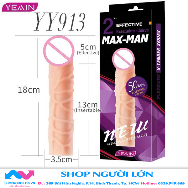 Bao Cao Su Don Den Maxman Style Yy913
