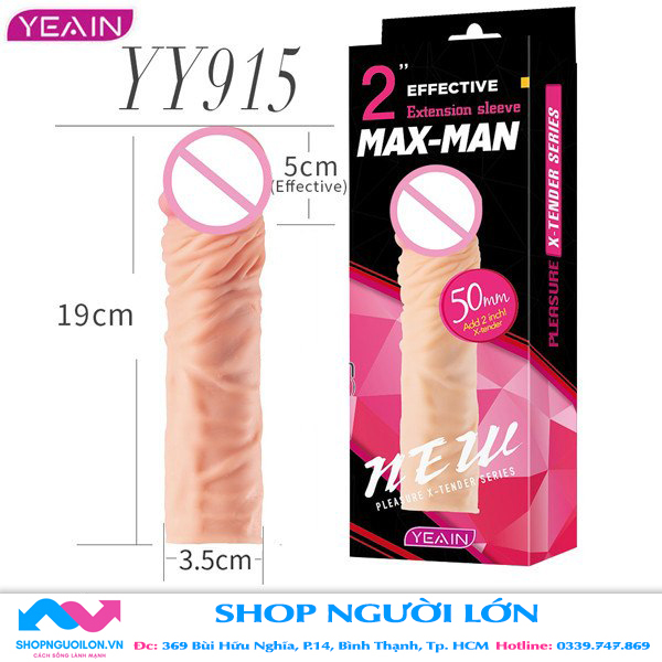 Bao Cao Su Don Den Maxman Style Yy915
