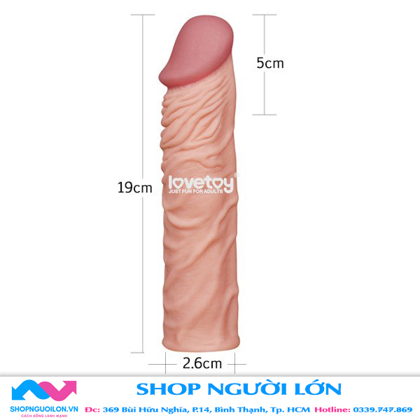 Bao Cao Su Don Den Tang 5cm Lovetoy Sieu Mem Nhu That 3