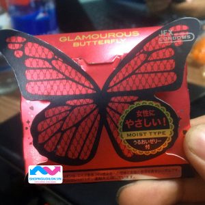 Bao Cao Su Jex Glamourous Butterfly Moist Type Hop 1 Cai