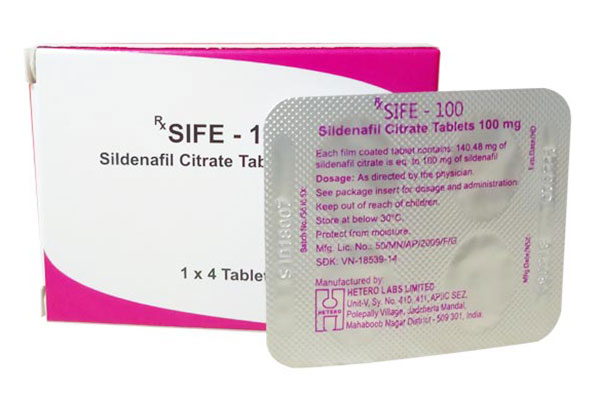 Thuốc cường dương Sife 100mg, Hộp 4 viên