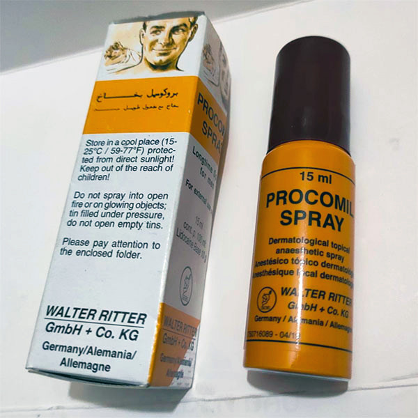 thuốc xịt chống xuất tinh sớm Procomil Spray